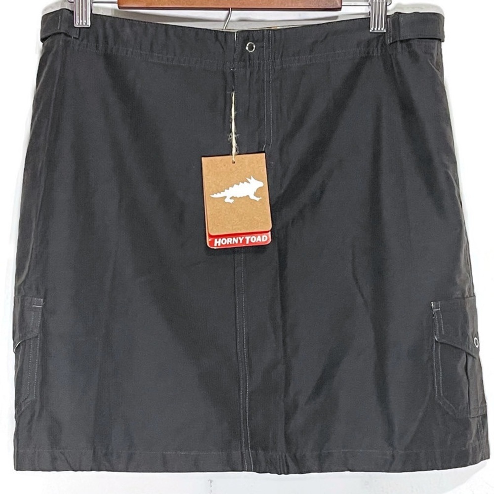 Horny Toad Charcoal Go Skirt Almost Black Size 10 NWT